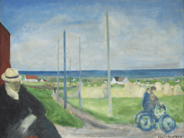 Landskab med gammel mand 1948-49